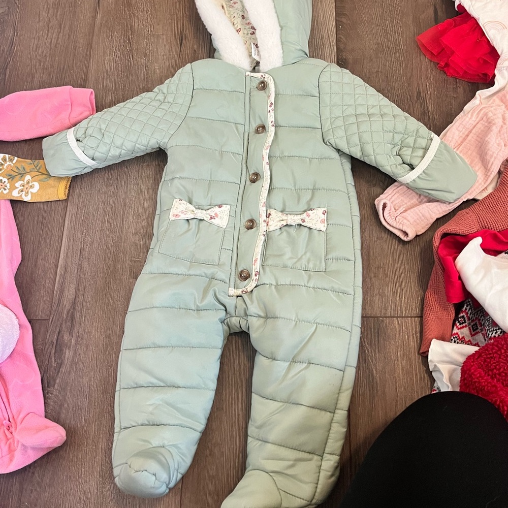 Quilted snowsuit
